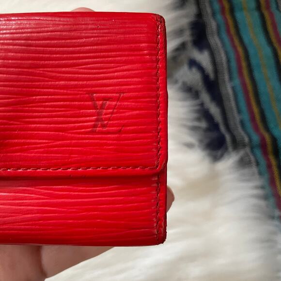 Louis Vuitton 6 Key Holder Chain Epi Red Leather SLG 0108 - Picture 2 of 9